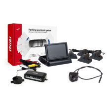 TFT02 4.3" parking sensor kit with HD-310 camera, 4 sensors, black, Truck TFT02 4.3" parking sensor kit with HD-310 camera, 4 sensors, black, Truck