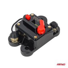 Automobilio automatinis saugiklis 80A 12V 24V 48V AMIO-03827 Automobilio automatinis saugiklis 80A 12V 24V 48V AMIO-03827