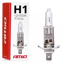 Halogeninė lemputė H1 12V 55W UV filtras (E8) AMIO-01484