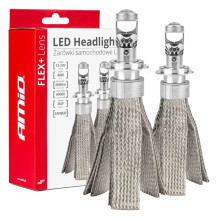 LED car bulbs FLEX+ series H7 lens 12V 24V 6000K Canbus AMIO-03660 LED car bulbs FLEX+ series H7 lens 12V 24V 6000K Canbus AMIO-03660