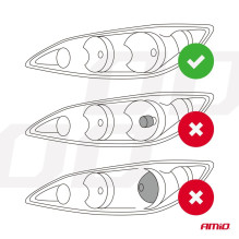 LED automobilių lemputės FLEX+ serijos H7 lęšis 12V 24V 6000K Canbus AMIO-03660