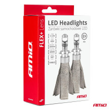 LED car bulbs FLEX+ series H7 lens 12V 24V 6000K Canbus AMIO-03660 LED car bulbs FLEX+ series H7 lens 12V 24V 6000K Canbus AMIO-03660
