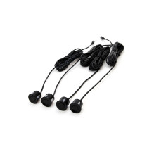 Zestaw czujników parkowania cofania Buzzer 4 sensory czarne AMIO-01567 Zestaw czujników parkowania cofania Buzzer 4 sensory czarne AMIO-01567