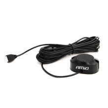 Zestaw czujników parkowania cofania Buzzer 4 sensory białe AMIO-01568