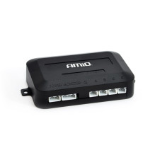 Zestaw czujników parkowania cofania Buzzer 4 sensory białe AMIO-01568