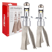 LED car bulbs FLEX+ series H4 lens 12V 24V 6000K Canbus AMIO-03658 LED car bulbs FLEX+ series H4 lens 12V 24V 6000K Canbus AMIO-03658