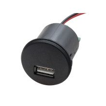 Zasilacz samochodowy USB A gniazdo 12V / 5V / 1x2,1A