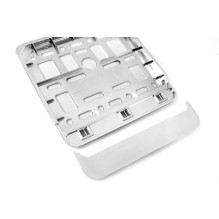 Ramka tablicy rejestracyjnej chrom skuter motorower AMIO-01168