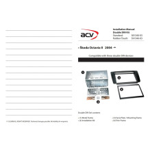 Ramka radiowa 2 DIN Skoda Octavia II (1Z) 04 / 2004- 12 / 2008