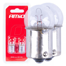Halogeninės lemputės R5W BA15s 12V 2 vnt. blisteryje AMIO-03349