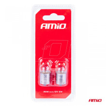 Halogen bulbs R5W BA15s 12V 2 pcs blister AMIO-03349