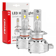 X2 Series H7 6500K Canbus LED Car Bulbs AMIO-02973 X2 Series H7 6500K Canbus LED Car Bulbs AMIO-02973
