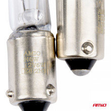 Halogeninės lemputės H6W 12V 6W BAX9S 2 vnt. blisterinėje pakuotėje AMIO-03355