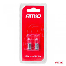 Halogen bulbs H6W 12V 6W BAX9S 2pcs blister AMIO-03355 Halogen bulbs H6W 12V 6W BAX9S 2pcs blister AMIO-03355
