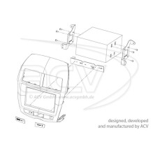 Ramka radiowa 2 DIN Mitsubishi ASX 2010 - 2014 (Europe) Ramka radiowa 2 DIN Mitsubishi ASX 2010 - 2014 (Europe)