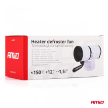 Termowentylator dmuchawa grzejnik samochodowy 12V 150W AMIO-02897 Termowentylator dmuchawa grzejnik samochodowy 12V 150W AMIO-02897