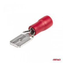 Konektory izolowane męskie płaskie 6.3mm 0.5-1.5mm2 10A 10 szt. AMIO-03066 Konektory izolowane męskie płaskie 6.3mm 0.5-1.5mm2 10A 10 szt. AMIO-03066