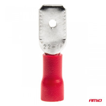 Konektory izolowane męskie płaskie 6.3mm 0.5-1.5mm2 10A 10 szt. AMIO-03066 Konektory izolowane męskie płaskie 6.3mm 0.5-1.5mm2 10A 10 szt. AMIO-03066