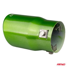 Exhaust muffler tip stainless steel green AMIO-04071