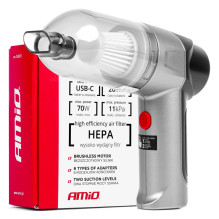 Cordless Brushless Car Vacuum Cleaner HEPA 70W 4000mAh AMIO-03693