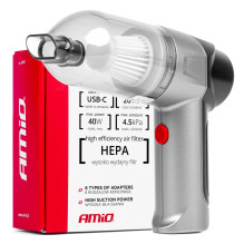 Cordless car vacuum cleaner HEPA 40W 4000mAh AMIO-03692