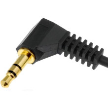 Przewód sygnałowy Jack 3,5 mm 0,8m stereo kątowy