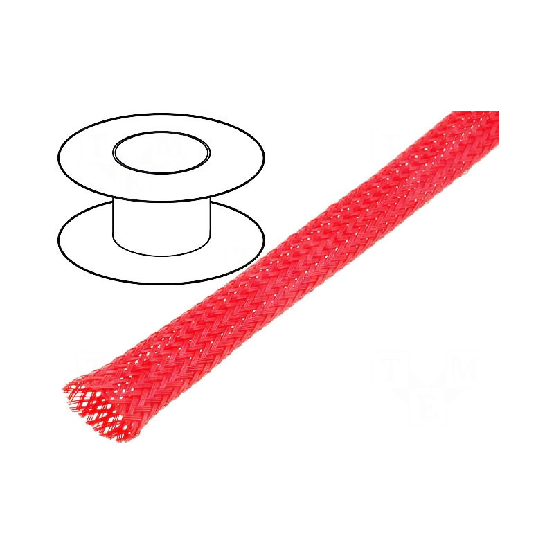 Oplot poliestrowy 12mm (11-17mm) czerwony