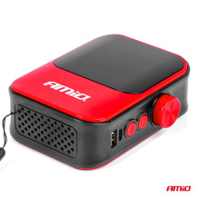 Belaidis automobilio kompresorius, elektrinis dviračio pompa, 40 W, išorinė baterija ACOMP-20 AMIO-03690