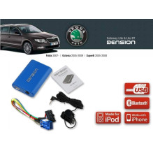 Cyfrowa zmieniarka Dension Bluetooth,USB,iPod,iPhone,AUX - Skoda Fabia, Octavia Stream