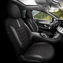Komplet pokrowców na fotele samochodowe OTOM LIMITED 101 BLACK / RED 3-ZIP Komplet pokrowców na fotele samochodowe OTOM LIMITED 101 BLACK / RED 3-ZIP