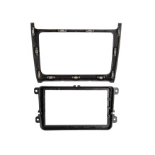 Radio frame 7 inches VW Polo 04 / 2014-07 / 2017 silver
