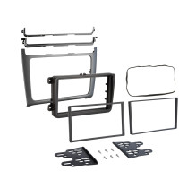 Radio frame 7 inches VW Polo 04 / 2014-07 / 2017 silver