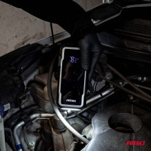 Užvedimo užvedimo 3in1 išorinė baterija su LED žibintuvėliu 12V 12Ah 1600A AMIO-04678