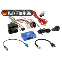 BMW vairo adapteris / Mini 40 kontaktų Quadlock / PDC / USB / Laisva antena