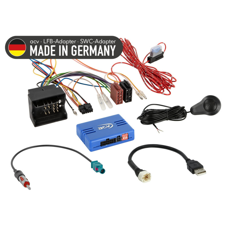 BMW Steering Wheel Adapter / Mini 40Pin Quadlock / PDC / USB / Loose Antenna