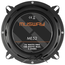 Musway ME52 - głośniki dwudrożne, średnica 130 mm, moc RMS 75 Wat, impedancja 3 Ohm