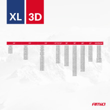 3D tekstilinės sniego grandinės, 2 vnt., XL dydis, EN16662-1, Önorm V5121, AMIO-04510 3D tekstilinės sniego grandinės, 2 vnt., XL dydis, EN16662-1, Önorm V5121, AMIO-04510