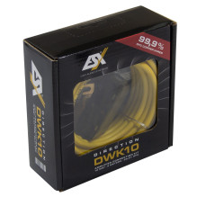 ESX DWK10 - set of cables for mounting the amplifier, cross-section 10mm2, OFC copper ESX DWK10 - set of cables for mounting the amplifier, cross-section 10mm2, OFC copper