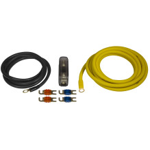 ESX DWK10 - set of cables for mounting the amplifier, cross-section 10mm2, OFC copper ESX DWK10 - set of cables for mounting the amplifier, cross-section 10mm2, OFC copper