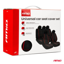 Universal car seat covers, front and rear, set SC17 AMIO-04617