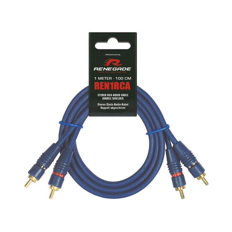 „Renegade REN1RCA“ – RCA signalo kabelis, 1 m ilgio