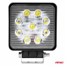 LED darbo žibintas, prožektorius AWL07, 9 LED 12V 24V, AMIO-02421