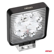 LED darbo žibintas, prožektorius AWL07, 9 LED 12V 24V, AMIO-02421