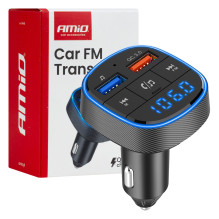 Car FM transmitter 2×USB-A...