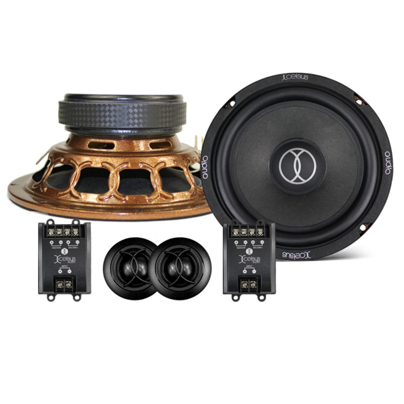 „Xcelsus Audio PRIMUM XP6.2B“ – atskiri garsiakalbiai, vidutinių žemųjų dažnių skersmuo 165 mm, RMS galia 60 vatų