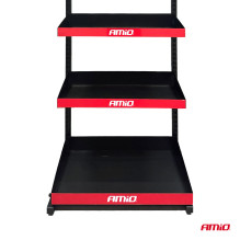 Display with shelves and hooks AMIO-04803