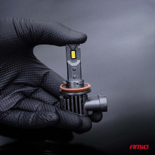 LED automobilių lemputės F25 SIDABRINĖS FULL CANBUS 62W H8 H9 H11 H16 12V 24V AMIO-04705