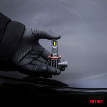 LED automobilių lemputės F25 SIDABRINĖS FULL CANBUS 62W H8 H9 H11 H16 12V 24V AMIO-04705