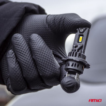 LED automobilių lemputės F25 SIDABRINĖS FULL CANBUS 62W H7 H18 12V 24V AMIO-04704