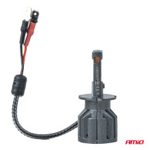 LED automobilių lemputės F25 SIDABRINĖS FULL CANBUS 52W H3 12V 24V AMIO-04702